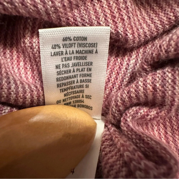 Bonobos Sweater Mens XL Pink Cotton/Viscose   Crewneck Soft Striped Casual(A1 - Picture 10 of 15
